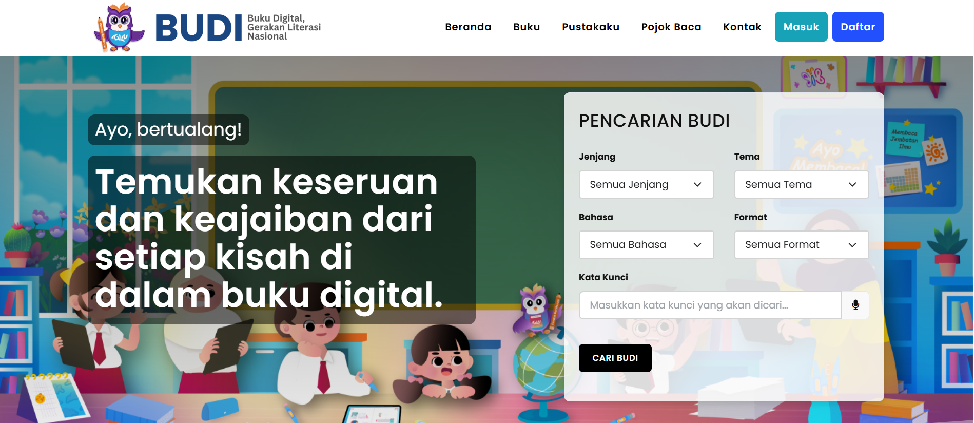Gambar Gerakan Membaca dengan Pemanfaatan Portal Buku Digital (BUDI)